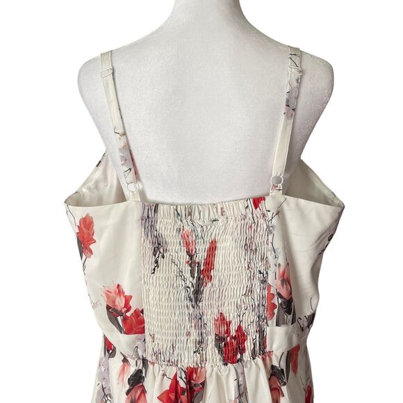 NWT City Chic Womens Plus 18 Dress Vintage Posey Saffron Floral A-Line Pockets - Picture 6 of 11